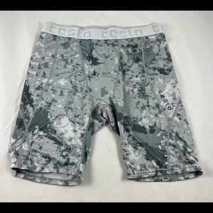 MD Grey Tetris Grey White bicycle shorts